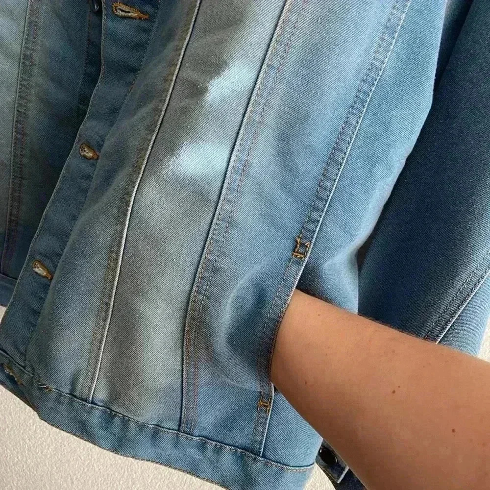 🆕Ashley Vintage Charm Plus-size Jean Jacket 3X🆕 - Picture 10 of 13